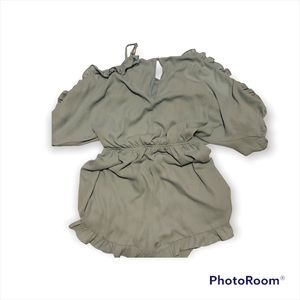 Women’s cold shoulder spring ruffled romper